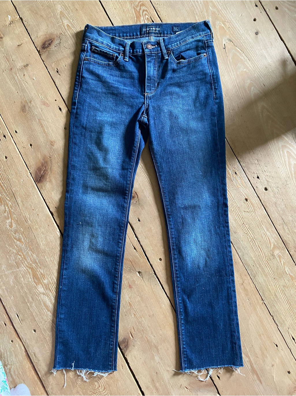Lucky Brand StraightLeg Jeans In Blue Denim